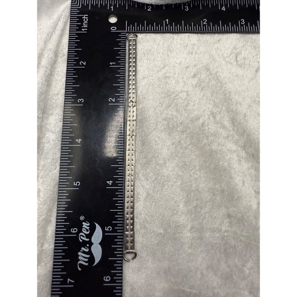 Vintage Silver‎ Tone Watch Band 5.5In - Picture 6 of 9